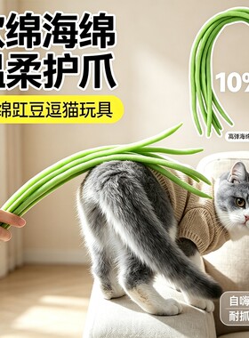 仿真豆橛子鞭子逗猫棒