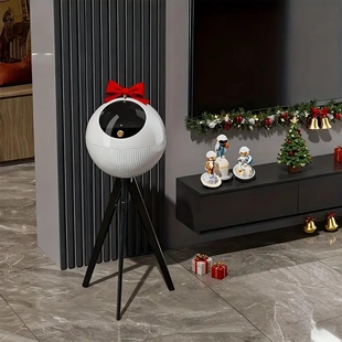 免弯腰礼物客厅立式手办收纳盒家装轻奢蓝星垃圾桶桌面高脚艺术