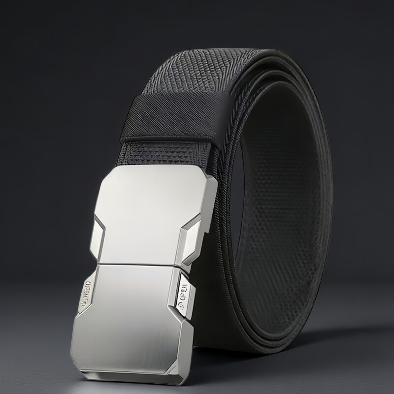战术腰带皮带男士户外对插扣弹力帆布尼龙编织松紧裤裤腰带男新款