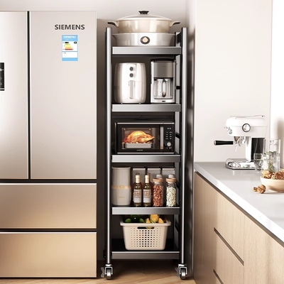 厨房5层落地置物架多功能防水