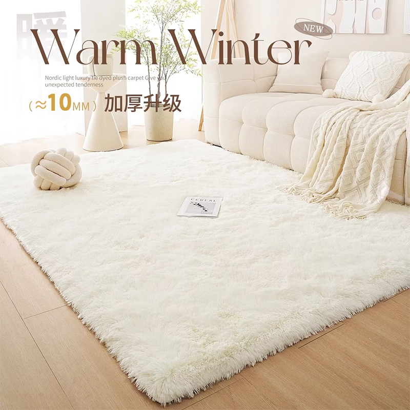 加厚丝毛客厅长毛地毯卧室飘窗垫阳台脚垫床边房间大面积满铺地垫