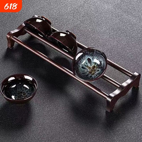 茶杯架子茶具收纳架简易茶桌晾杯架沥水架桌面置物架功夫茶道配件