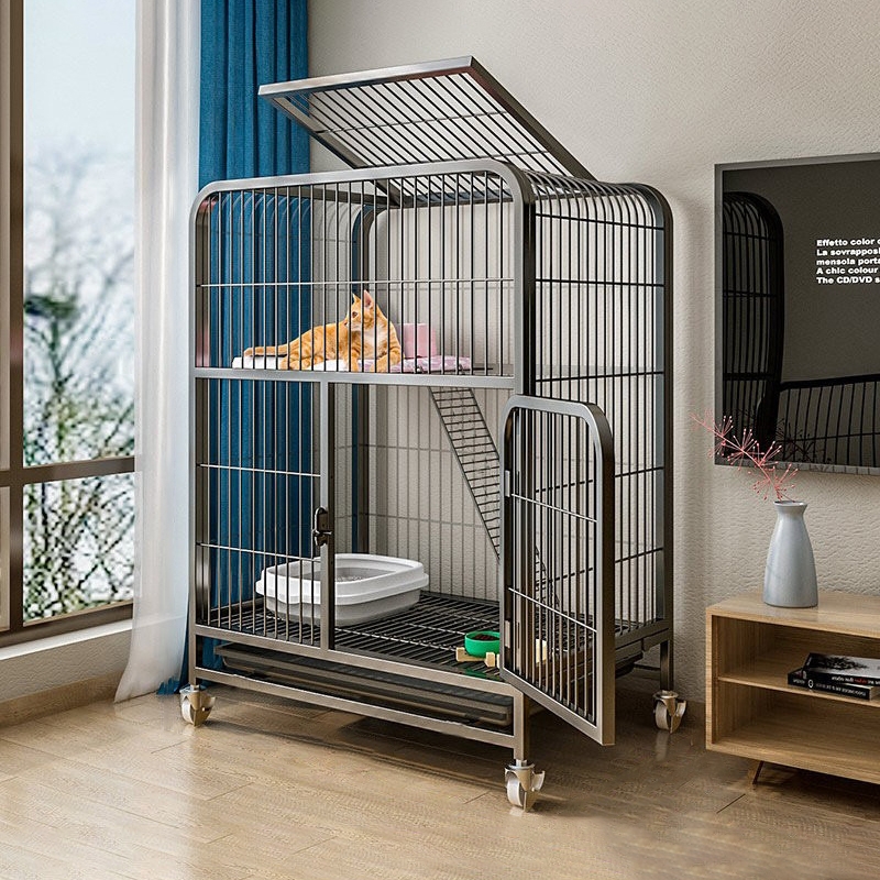 猫笼家用室内带厕所一体超大自由空间猫咪猫窝猫舍大型猫笼子别墅