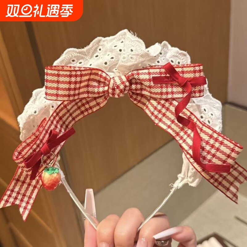 洛丽塔发饰发带小物草莓小兔子发箍可爱甜美女仆lolita头箍头饰