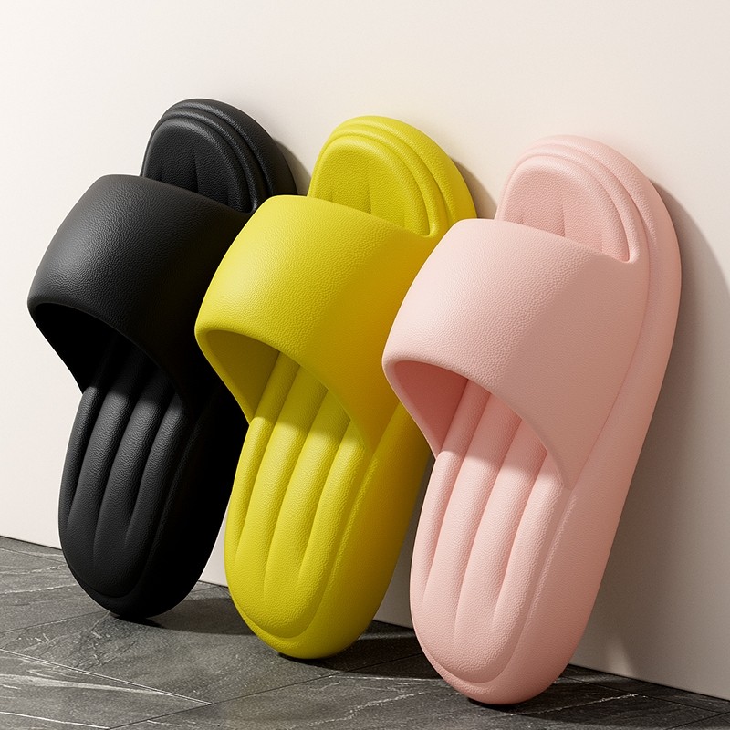 凉拖鞋女夏季室内家居家用一字拖浴室防滑情侣eva厚底踩屎感拖鞋