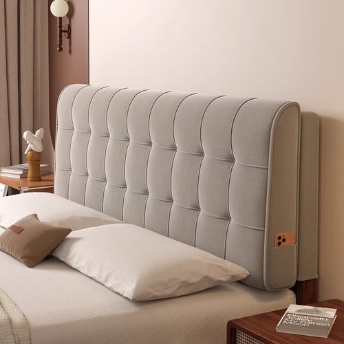 床头靠垫软包套罩风卧室靠枕大靠背贴墙自粘可拆洗榻榻米靠垫靠背