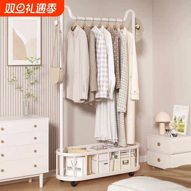 挂衣架落地卧室简易衣帽架家用室内小型床边置物晾衣架挂衣服神器