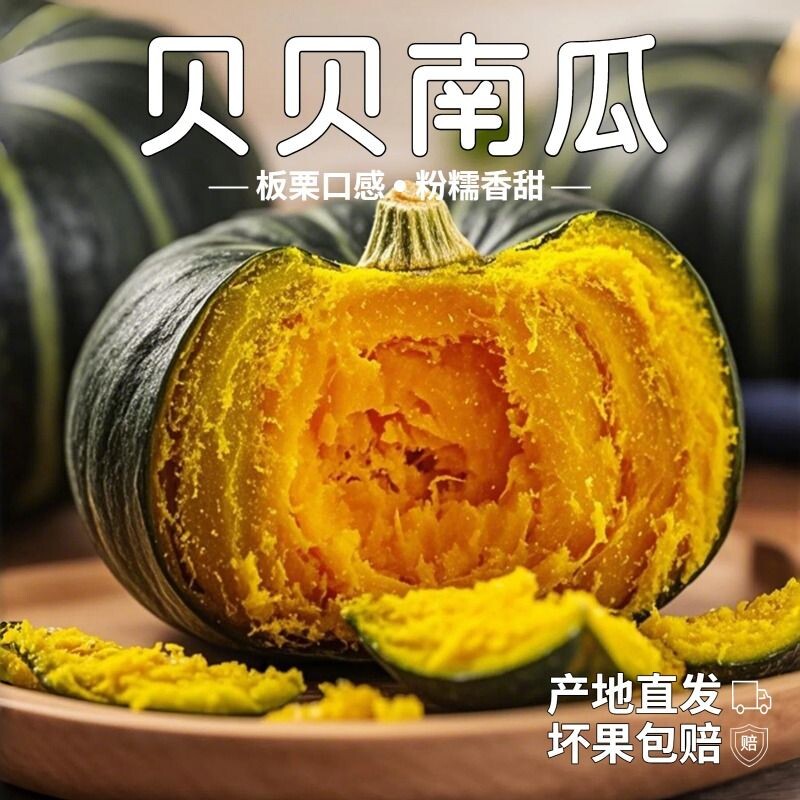正宗贝贝南瓜粉糯香甜板栗口味孕妇宝宝辅食产地直发新鲜当季蔬菜
