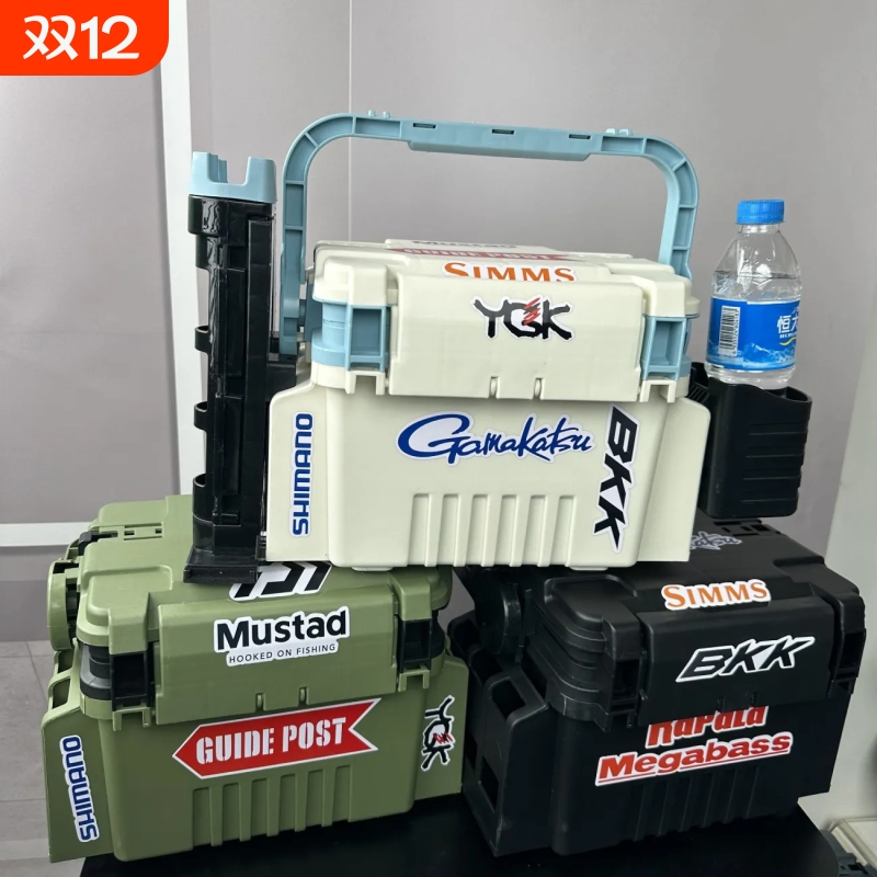 热销路亚箱加厚可坐可提大容量收纳箱配件收纳钓箱