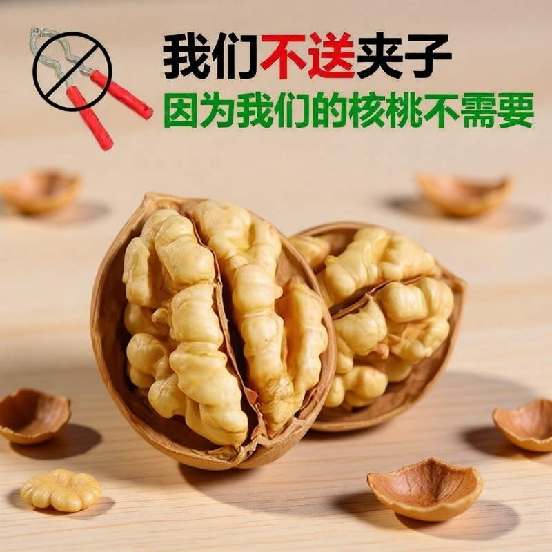 25年新货正宗新疆生核桃原味孕妇儿童薄皮核桃纸皮核桃健康核桃仁