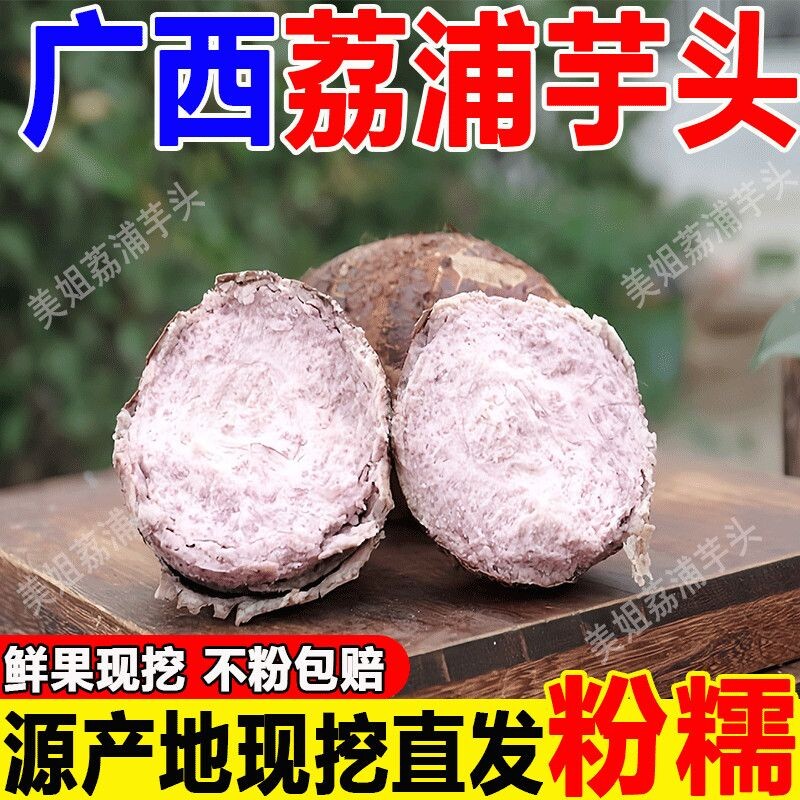 荔浦芋头新鲜新鲜香芋大芋头广西现挖粉糯香槟榔芋毛芋艿芋泥整件