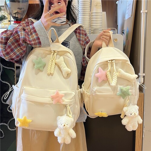 日系ins书包女生学生简约百搭