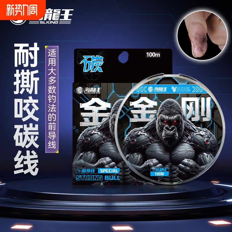 海龙王碳线路亚前导线专用正品强拉力子线耐磨海钓矶钓高端鱼线