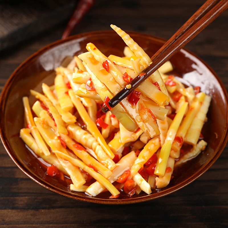 湖南香辣笋丝下饭菜开胃菜咸菜图片