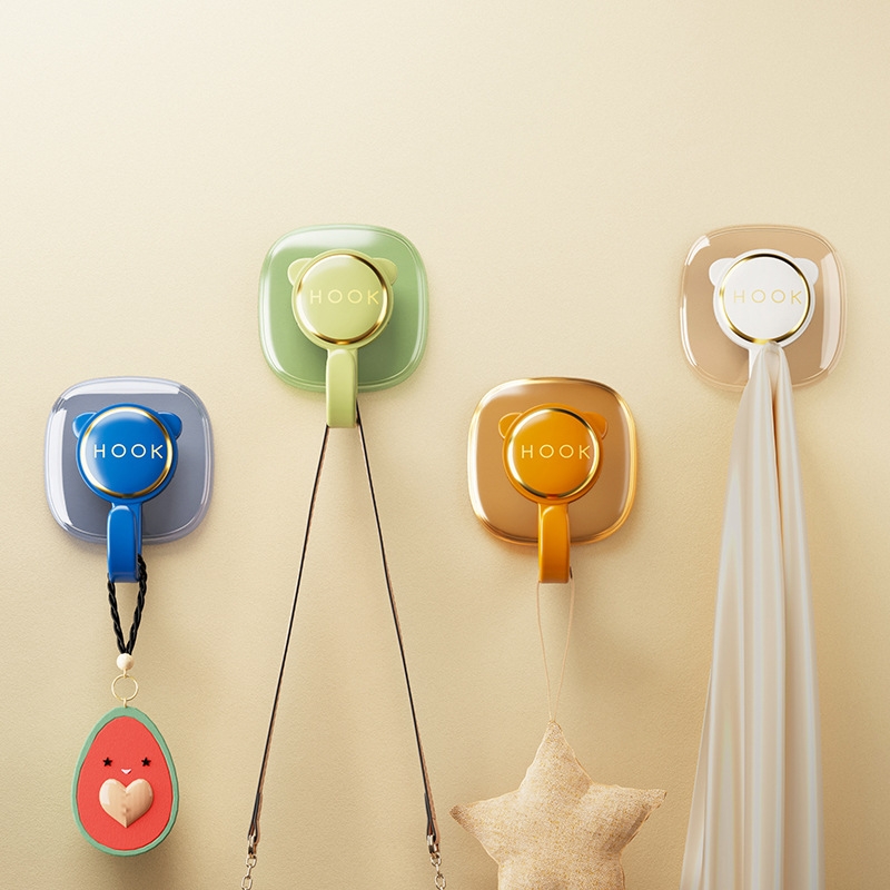 厨房浴室免打孔挂钩粘胶强力承重门后粘钩墙壁墙面无痕书包挂架子