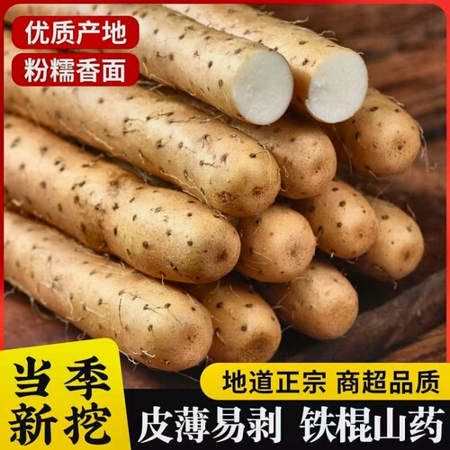 正宗非河南焦作铁棍山药新鲜垆土铁棍山药豆软糯香甜低脂代餐蔬菜