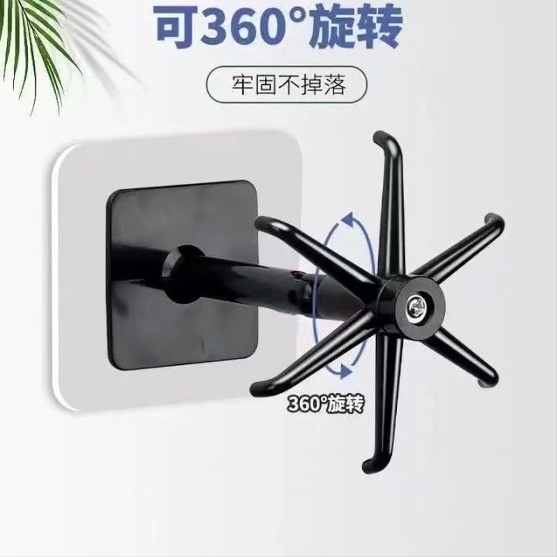 旋转挂钩多功能勺子锅铲收纳架置物架壁挂式厨具架免打孔厨房挂架