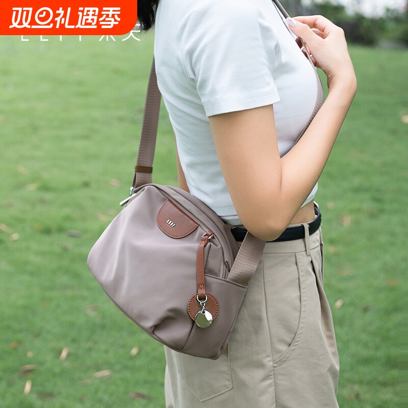 莱夫轻便休闲斜挎包女式2025新款尼龙单肩包高级感帆布牛津布女包