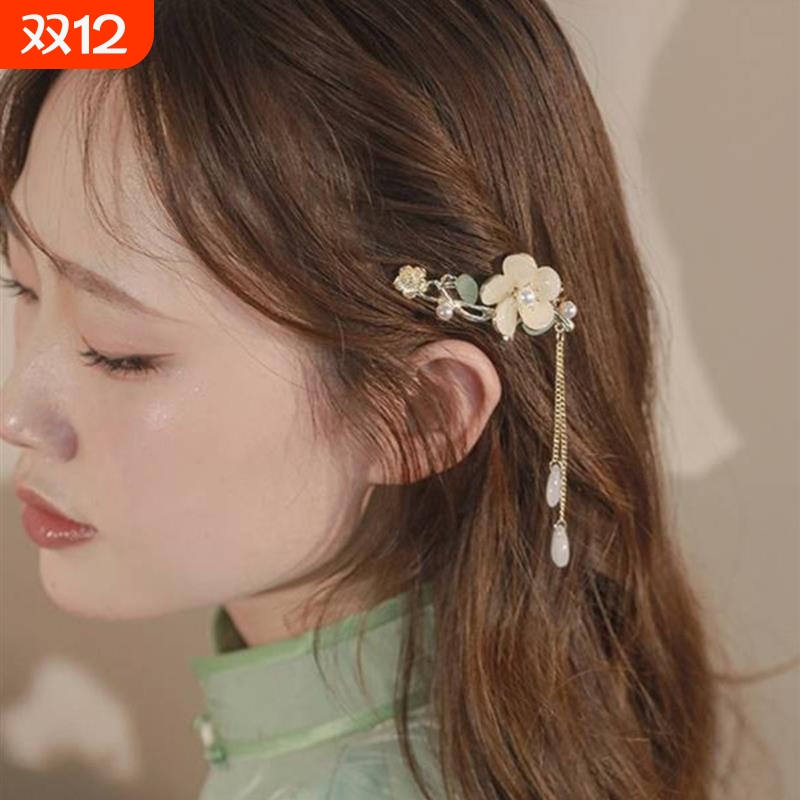 玉兰花刘海夹女|超1000次加购