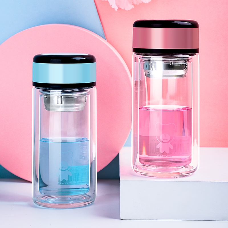 皖星防爆裂玻璃水杯隔热便携