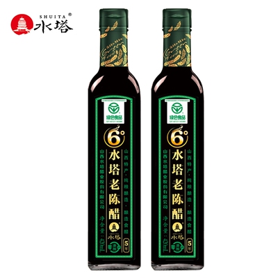 水塔6度老陈醋420ml山西特产酿造家用edible饺子醋纯粮零添加食用