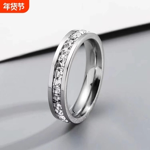【浪漫至上】满天星戒指女钛钢不掉色满钻ins冷淡风轻奢高级指环