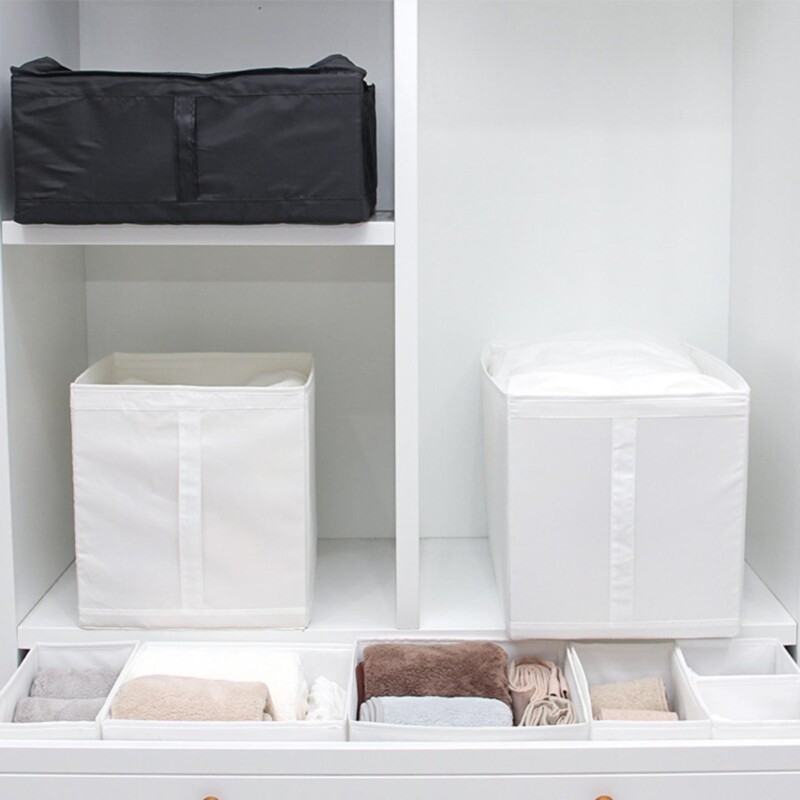 内衣收纳盒裤子袜子衣服家用分格整理盒抽屉式化妆品收纳箱