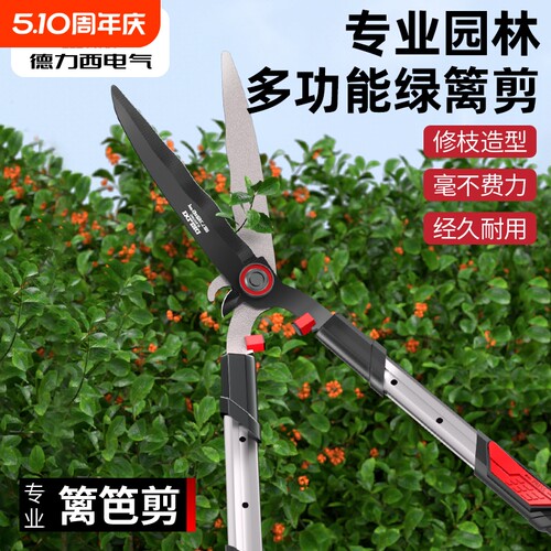 德力西电气修剪树枝剪刀园艺修枝剪果树园林修枝专用大剪刀伸缩杆