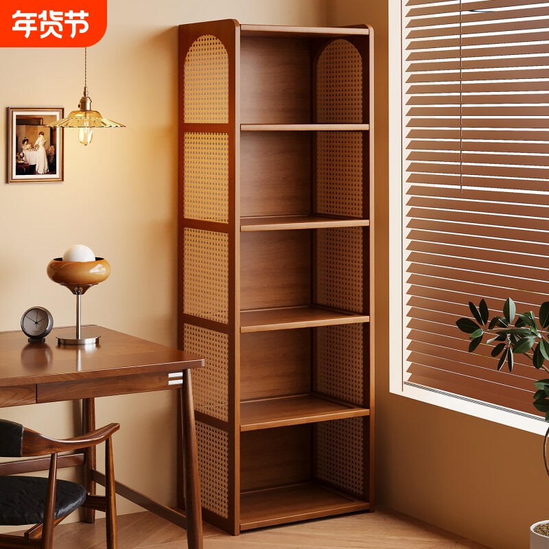 书架置物架落地家用多层客厅柜子储物柜小书柜靠墙边收纳办公室
