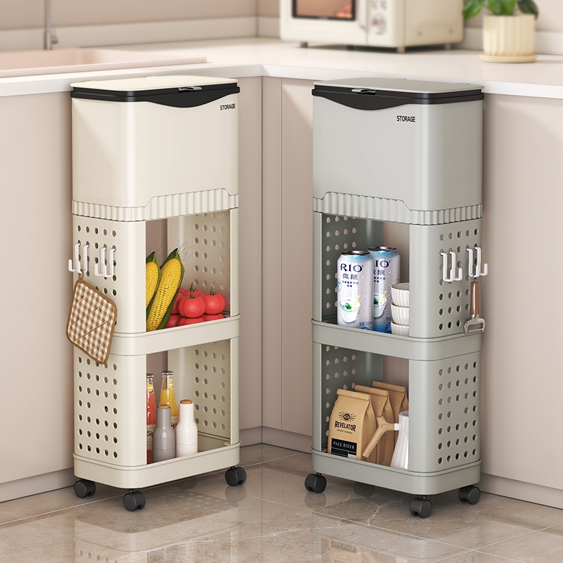 厨房高款滑盖垃圾桶|千人加购