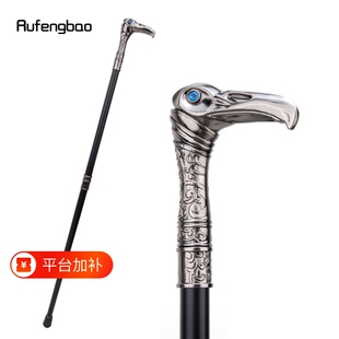 Rufengbao刺客信条枭雄金属权杖鹰徒步拐杖道具角色扮演手杖登山