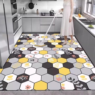 硅藻泥厨房地垫防滑吸水垫脚垫防水专用可擦地毯地面吸油耐脏防油