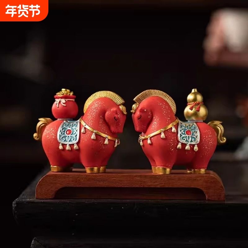 创意礼品马上有钱马上发财一对摆件办公室桌面装饰开业乔迁送礼物,家居饰品,桌面摆件,淘宝优惠券,粉丝福利购,淘宝优惠卷