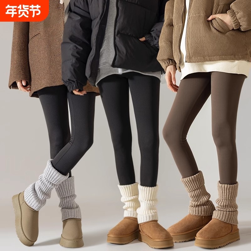 羊毛针织小腿套女堆堆袜子女白色袜套秋冬加厚保暖配鲨鱼裤雪地靴,女士内衣/男士内衣/家居服,中筒袜,淘宝优惠券,粉丝福利购,淘宝优惠卷