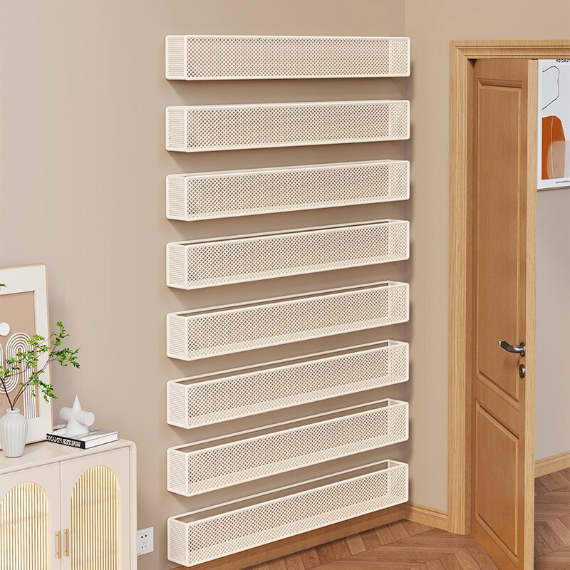 门后书架简易铁艺儿童绘本整理架墙上壁挂式收纳架多层分层大容量