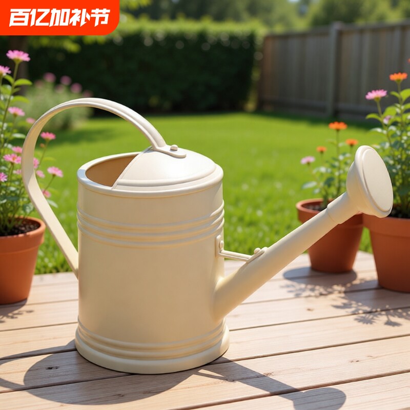 洒水壶大容量加厚浇花壶塑料浇水壶家用长嘴复古喷水壶淋花壶花洒
