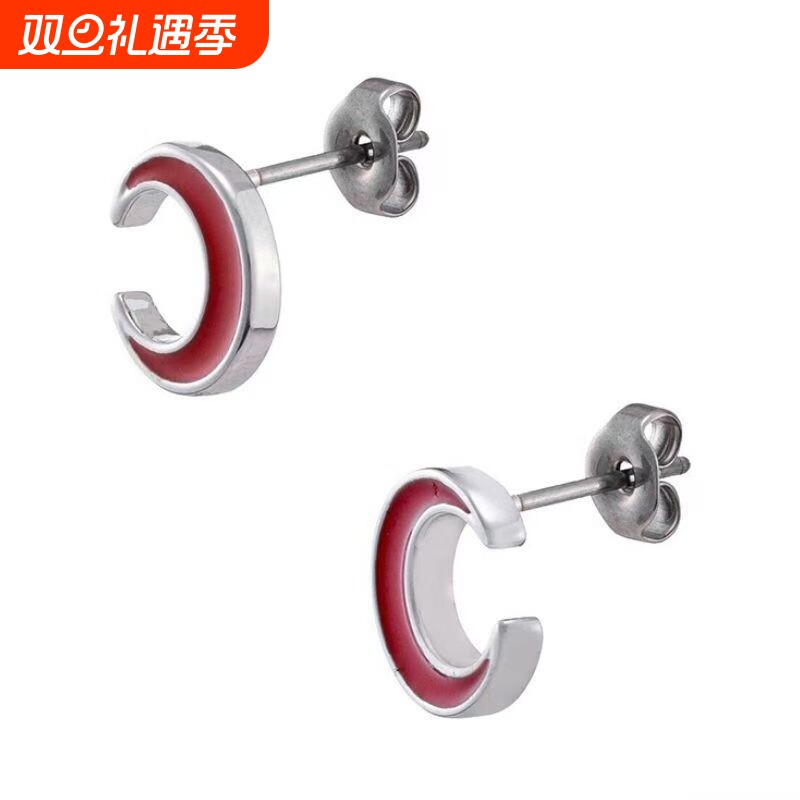 二次元动漫周边机动战士高达GQuuuuuuX让叶天手玛秋同款耳钉耳夹