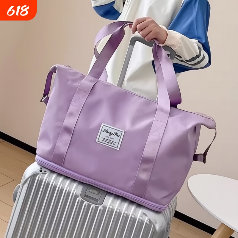 可折叠旅行包女短途手提超大容量健身包轻便待产收纳出差行李袋子