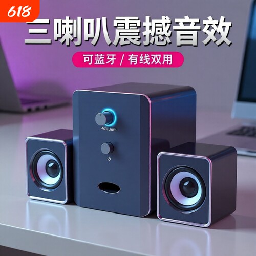 电脑音响家用小型蓝牙外放有源