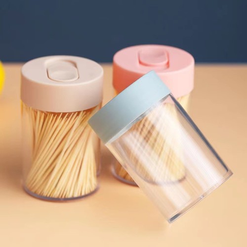 简约透明牙签筒