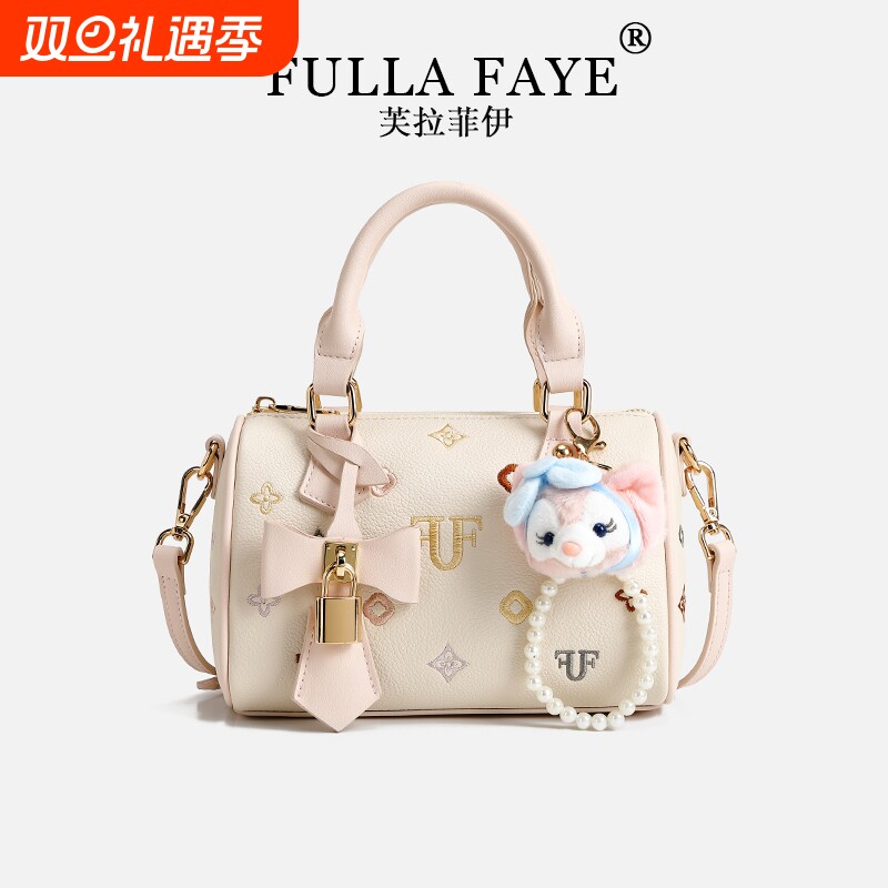 包包女包2025迷你潮小众刺绣波士顿包新款通勤手提包女枕头包钱包