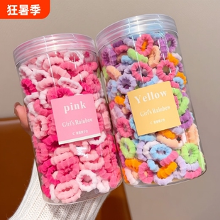 儿童皮筋不伤发发圈扎头发绳女童头绳头饰发饰宝宝彩色可爱高弹力