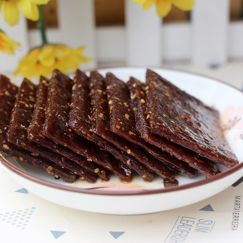泡椒臭干子泡椒牛板筋重庆四川素零食辣条辣片儿时