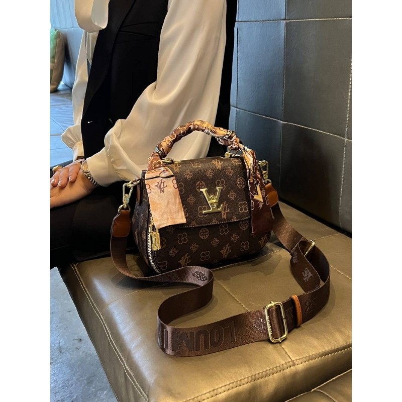 爱马女仕真皮包包女新款时尚潮流单肩包洋气斜挎高级感手提小方包