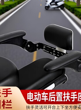 电动车后座护栏扶手后置摩托车通用儿童围栏宝宝安全坐椅承重固定