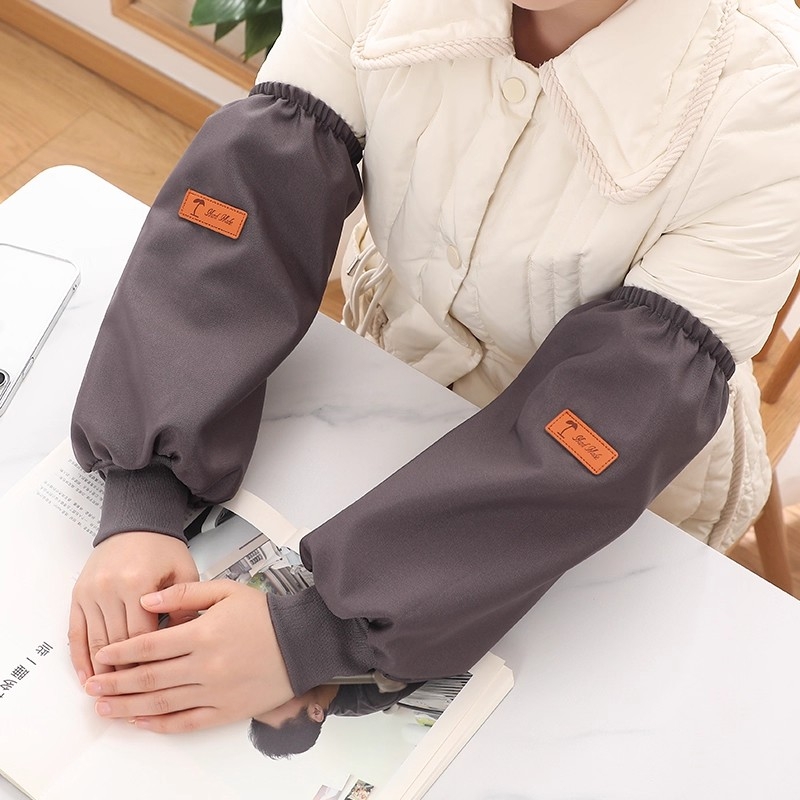 防水袖套男女帆布耐磨袖头工作秋冬羽绒服专用护袖头筒防脏防油