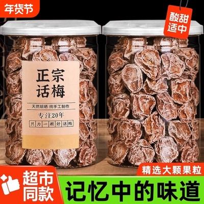 九制话梅泡水盐津甘甜咸酸正宗酸梅干孕妇梅子零食广东潮汕