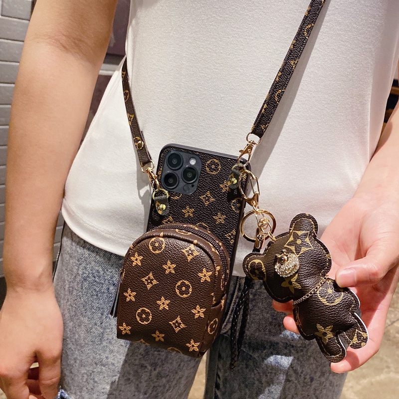 简约零钱包可斜跨防摔手机壳