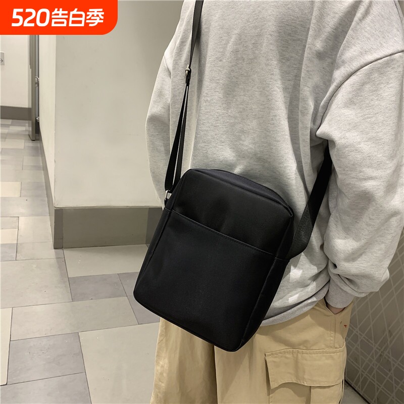 男士外出便携小包牛津布斜挎包小背包挂包手机包专用包单肩随身