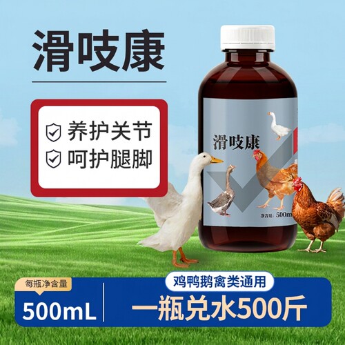鸡鸭鹅站立不起关节肿滑吱康禽类